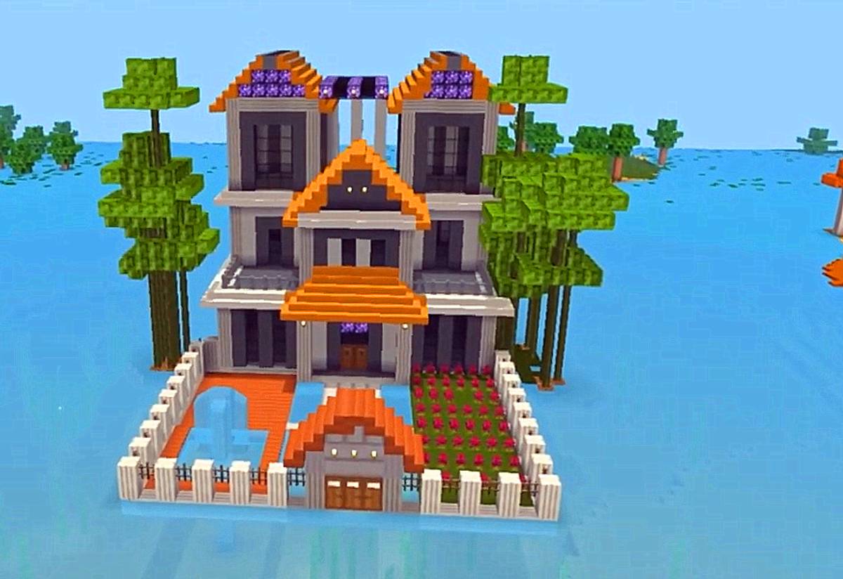 迷你世界房子设计图简单又漂亮(免费分享最美房屋建筑图)