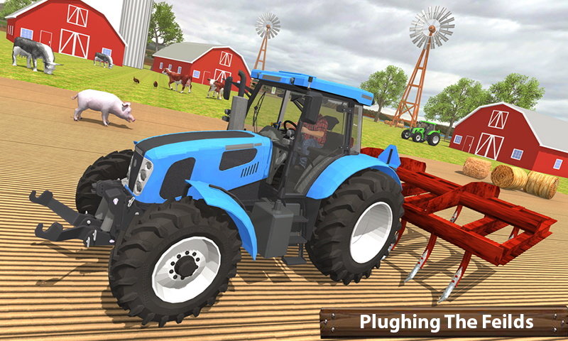 农场拖拉机收割机播种(Organic Mega Harvesting Game)