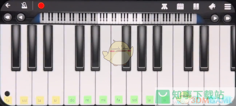 《完美钢琴》显示数字音调设置方法