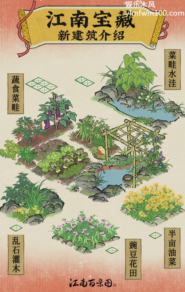 江南百景图全新农物系列建筑上线分享介绍
