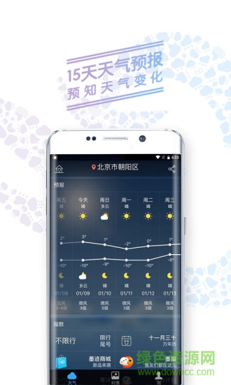 墨迹天气预报15天查询app