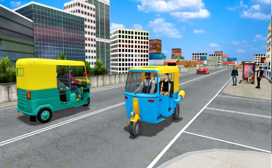 自动嘟嘟车人力车模拟游戏