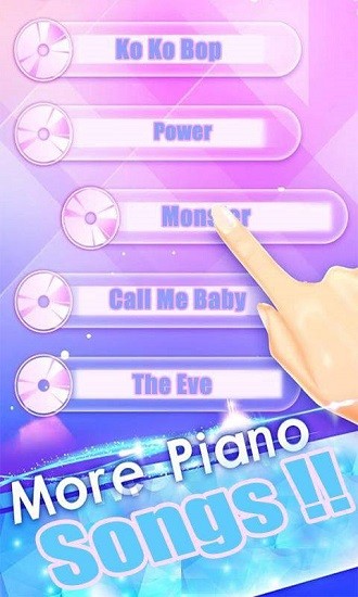 exo piano tiles best kpop游戏