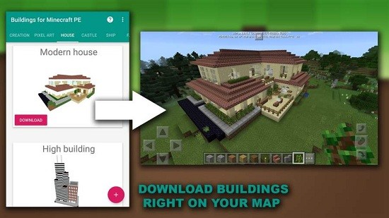 buildings for minecraft pe最新版