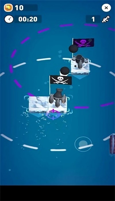企鹅冲突手机版(clash of penguins : raft war)