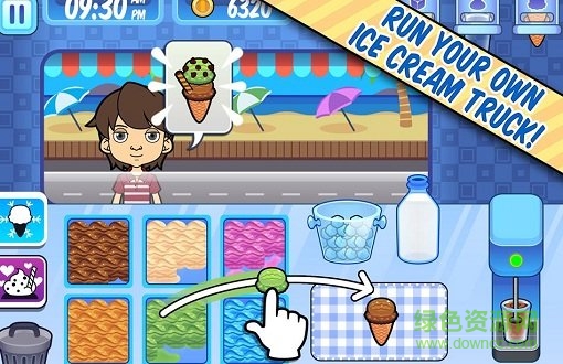 彩虹冰淇淋店完整版小游戏(Ice Cream Truck)