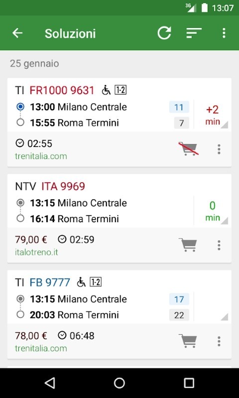 意大利火车时刻表app