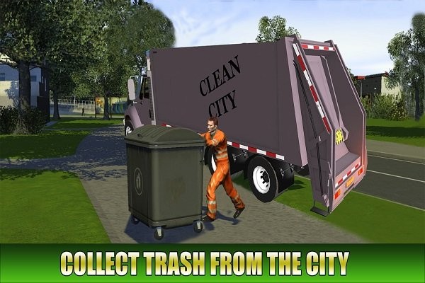 垃圾车模拟驾驶最新版(garbage transporter truck driving simulator)