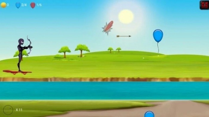 外星人弓箭和气球游戏(alien balloon archer)