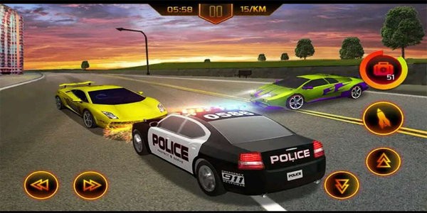 警车追逐战游戏(police car chase)